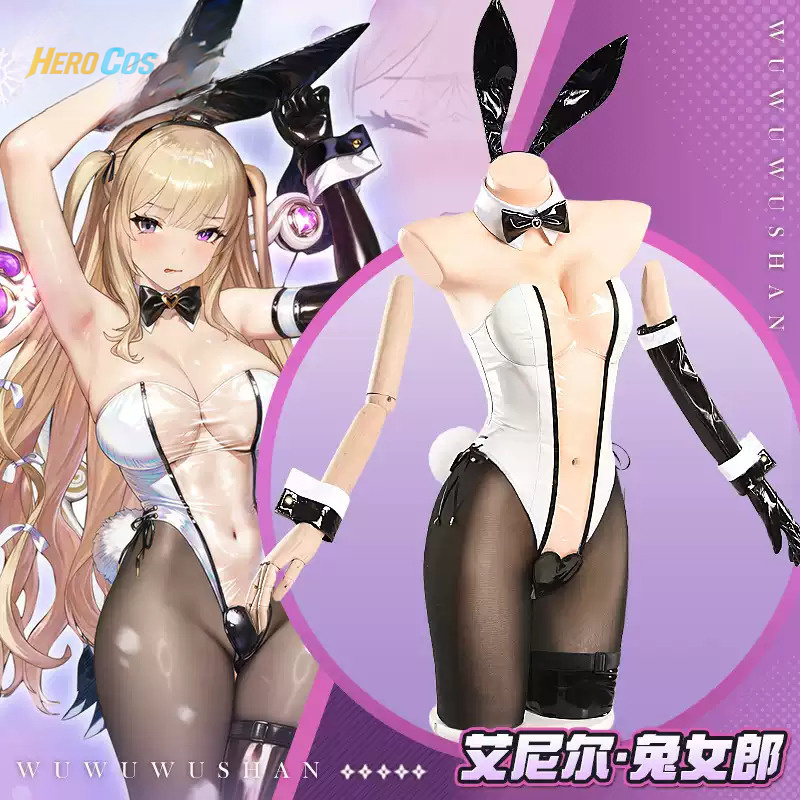 Anime Cosplay Girl - Game Browndust2 Aynil Cosplay Costume Bunny