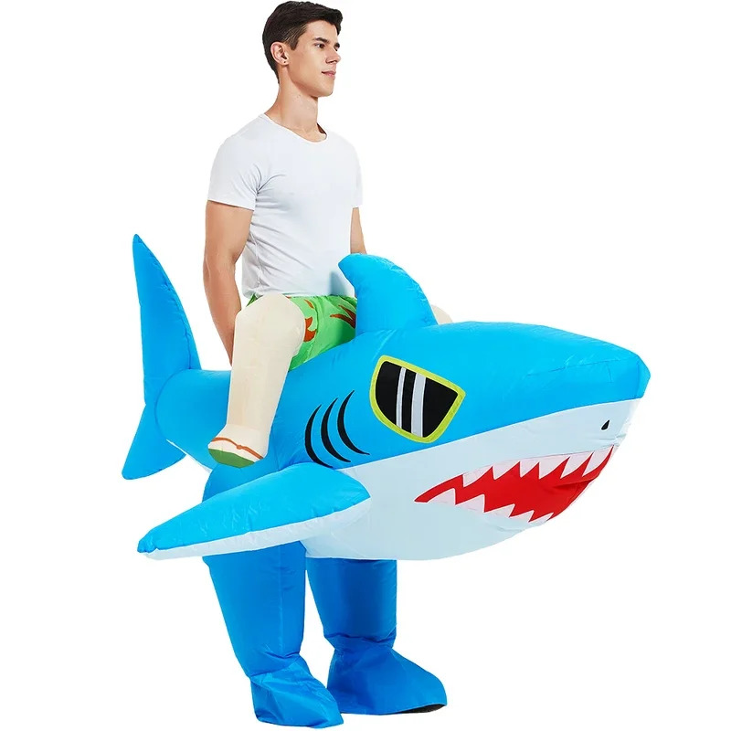 New Adult Kids Blue Shark Infl - đánh giá và giá Anime Cosplay Youtube Shorts
