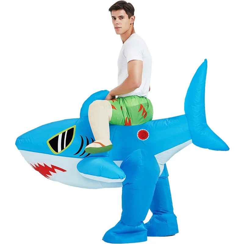 New Adult Kids Blue Shark Infl - đánh giá và giá Anime Cosplay Youtube Shorts