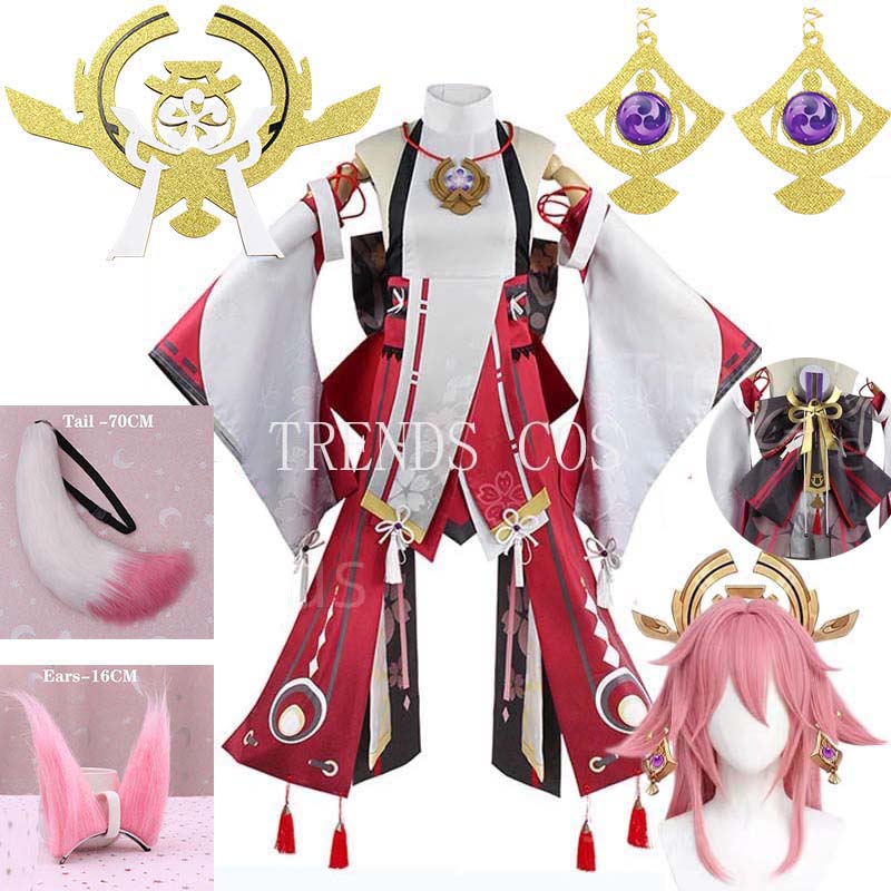 Yae Miko Full Set Guuji Yae Co - đánh giá và giá Anime Cosplay Yor