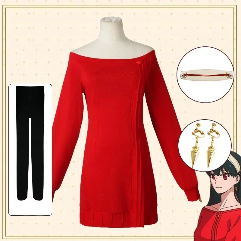 Yor Forger Cosplay Long Red Kn - đánh giá và giá Anime Cosplay Yor