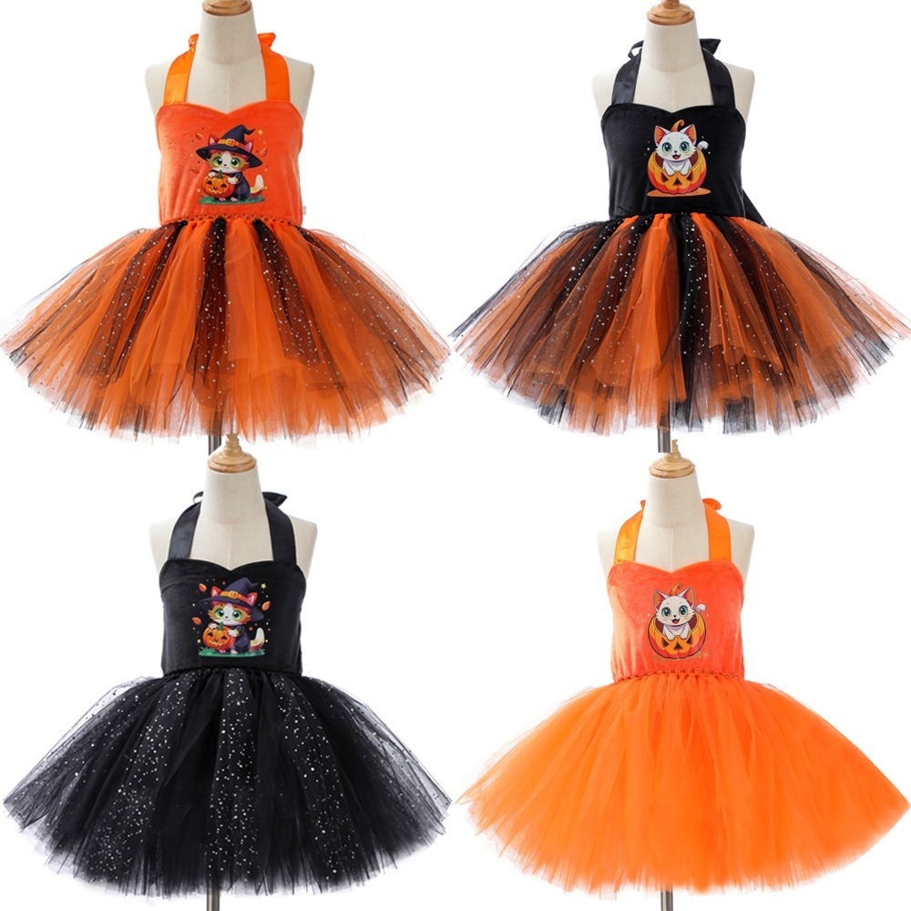 cute Cat Pumpkin Animal Mesh T - đánh giá và giá Anime Cosplay Simple