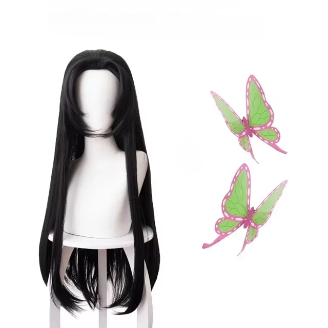 Anime Kochou Kanae Wig Kimetsu - đánh giá và giá Anime Cosplay Long Black Hair
