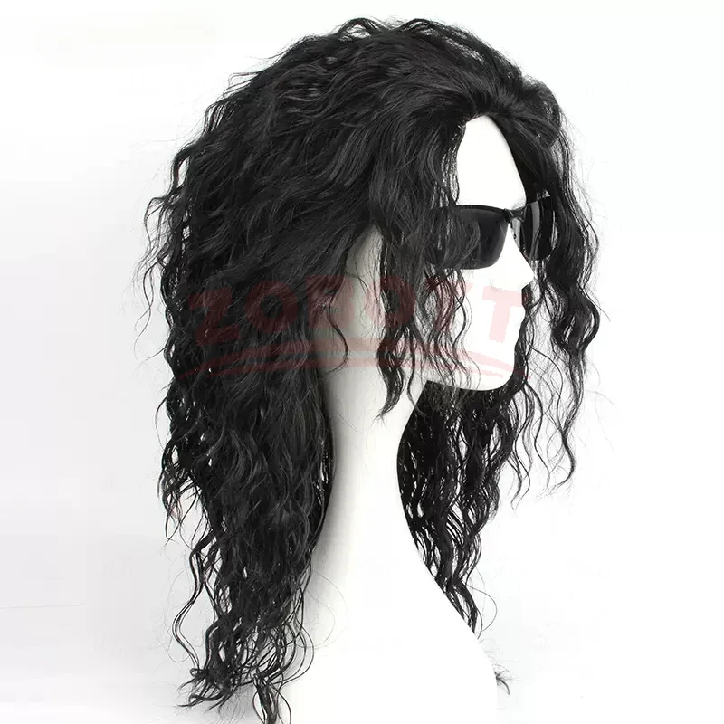 Anime Michael Jackson Cosplay  - đánh giá và giá Anime Cosplay Long Black Hair