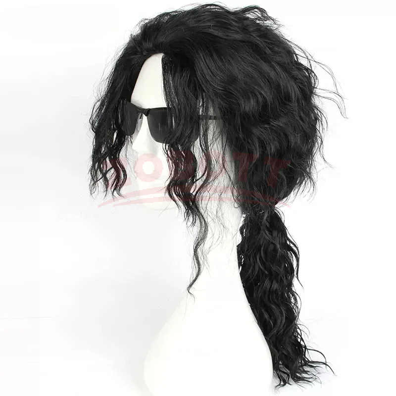 Anime Michael Jackson Cosplay  - đánh giá và giá Anime Cosplay Long Black Hair
